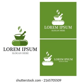 Ilustración del vector del logotipo de farmacia