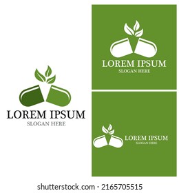 Pharmacy logo vector template illustration