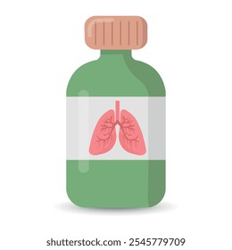 Pharmacy lungs bottle cure care