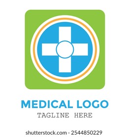 Pharmacy medical care medicine modern professional logo design