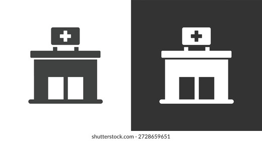 Apotheke oder Medical Center Symbol. Symbol für durchgezogene Glyphenserie