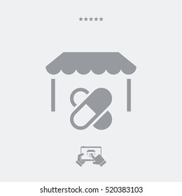 Pharmacy or medical services - Vector web icon