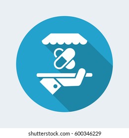 Pharmacy or medical services - Vector web icon