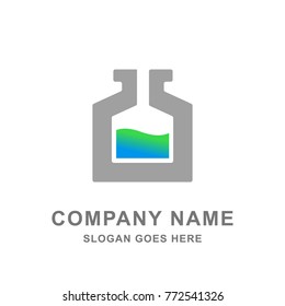 Pharmacy Medicine Bottle Logo