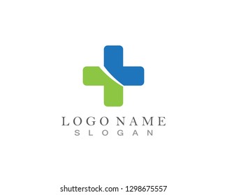Pharmacy, Medicine, Healthcare Cross Abstract Vector Logo Design
