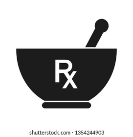 Pharmacy and Medicine Icon. Flat style vector EPS.