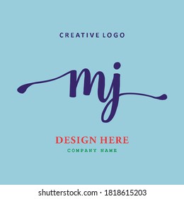 pharmacy MJ letter logo is simple, easy to understand and authoritative