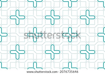 Pharmacy modern sign background seamless pattern