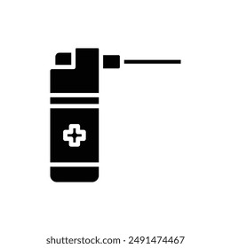 Pharmacy Nasal Spray Filled Icon Vector Illustration