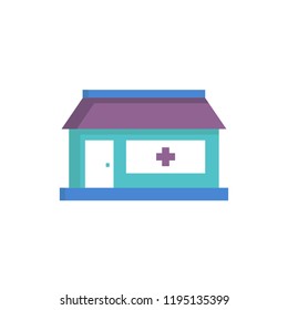 pharmacy office icon vector flat style