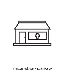 pharmacy office icon vector line style