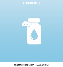 Pharmacy oil vector  icon.