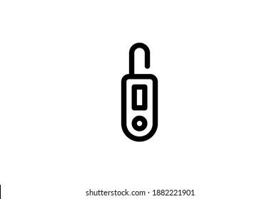 Icono de contorno de farmacia - Termómetro