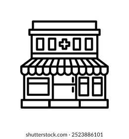 Pharmacy Outline Icon, Vector illustration