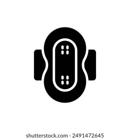 Farmacia Almohadilla Sanitaria Icono Relleno Ilustración vectorial