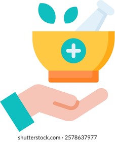Pharmacy Services Icon Flat Vector Illustration