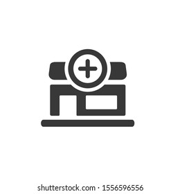 Pharmacy shop icon. Isolated image. Urban service vector Illustration