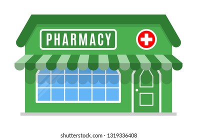 Pharmacy Shop Icon Symbol Store Market Stock Vector (Royalty Free ...