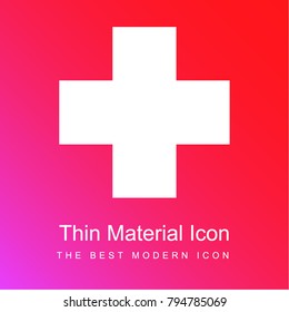 Pharmacy Sign red and pink gradient material white icon minimal design