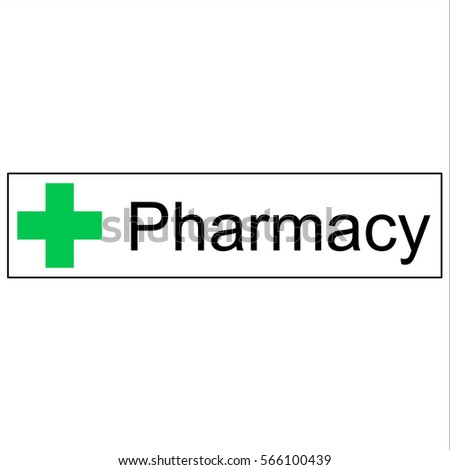 Pharmacy sign vector