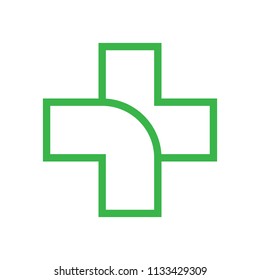 Pharmacy sign vector icon.