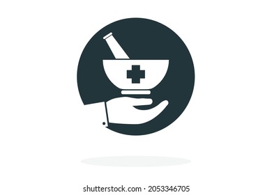 Farmacia. Icono simple. Elemento de estilo plano para el diseño gráfico. Ilustración del vector EPS10