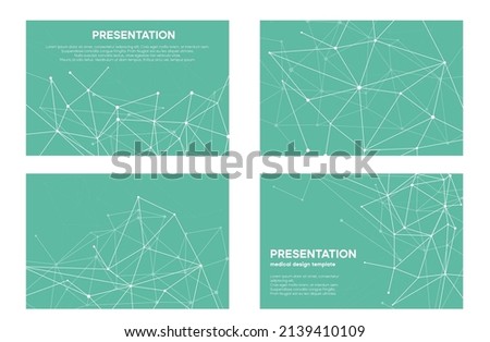 Pharmacy slide background. Medical vector template for power presentation or banner.