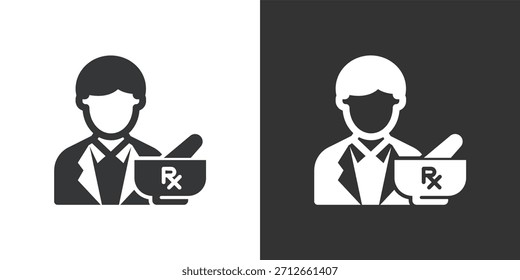Apotheke Spezialist Symbol. Symbol für durchgezogene Glyphenserie