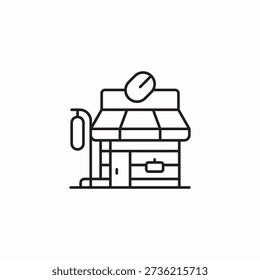 pharmacy store icon sign vector