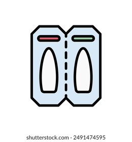 Pharmacy Suppository Icon Vector Illustration
