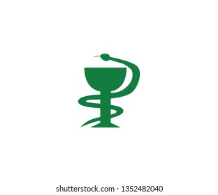 Pharmacy symbol green medical healthcare icon