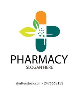 pharmacy symbol logo design template