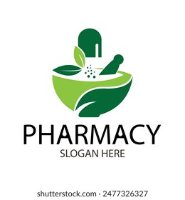 pharmacy symbol logo design template