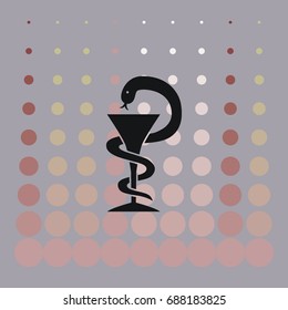 Pharmacy symbol, vector icon