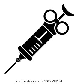 Pharmacy Syringe Icon Simple Illustration Pharmacy Stock Vector ...