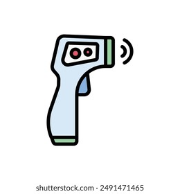 Pharmacy Thermogun Icon Vector Illustration
