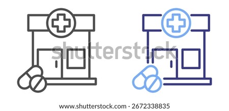 Pharmacy two color icon Sheet