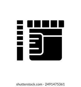 Apotheke Urin Test gefüllt Symbol Vektorillustration