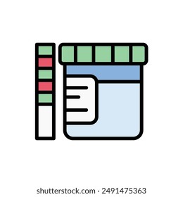 Pharmacy Urintest Symbol Vektorillustration