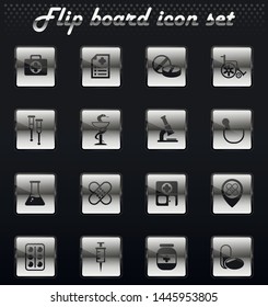 pharmacy vector flip mechanical icons for user interface design