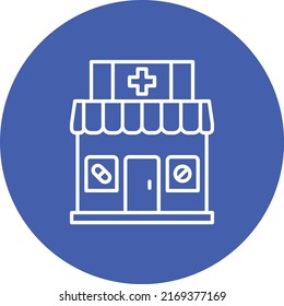 Apotheke, Vektorsymbol. Kann für Druck-, Mobil- und Web-Anwendungen verwendet werden.