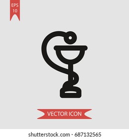 Pharmacy vector icon, illustration symbol