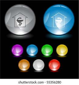Pharmacy. Vector interface element.