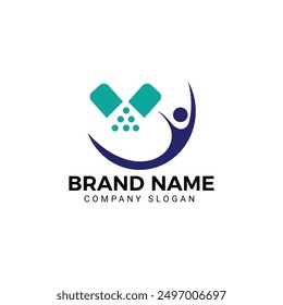 Diseño de ilustración de logotipo de Vector de farmacia