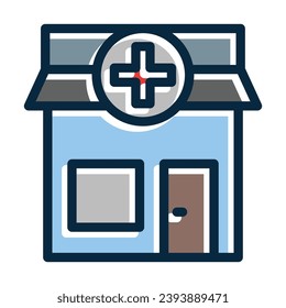 Pharmacy Vector Thick Line Filled Dark Colors Icons For Personal And Commercial Use.

