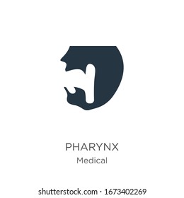 Pharynx icon vector. Trendy flat pharynx icon from medical collection isolated on white background. Vector illustration can be used for web and mobile graphic design, logo, eps10