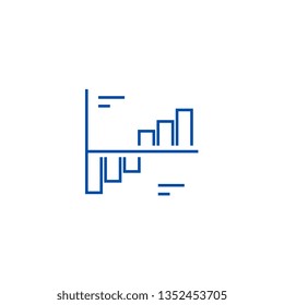 Phase plots line icon concept. Phase plots flat  vector symbol, sign, outline illustration.
