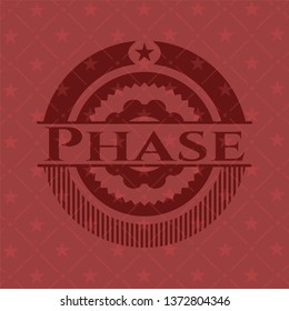 Phase vintage red emblem