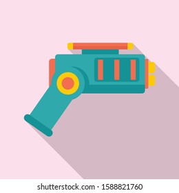 Phaser blaster icon. Flat illustration of phaser blaster vector icon for web design