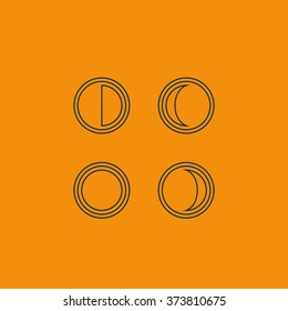 Phases of the moon.